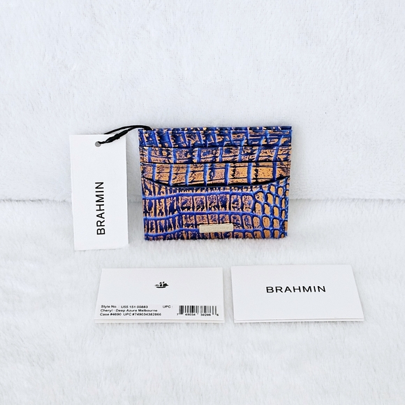 NWT Brahmin DEEP AZURE Lorelei w/Cheryl Card #HARD TO FIND# - Picture 12 of 16